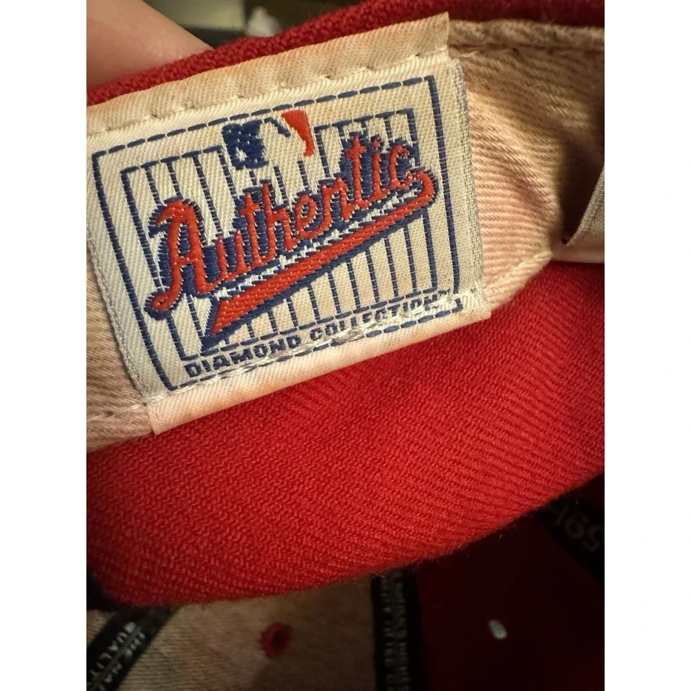 Vtg 90s New‎ Era 59FIFTY Diamond Collection Boston Red Sox Hat Size 7 Wool USA